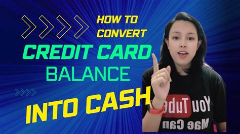 convert credit to cash.